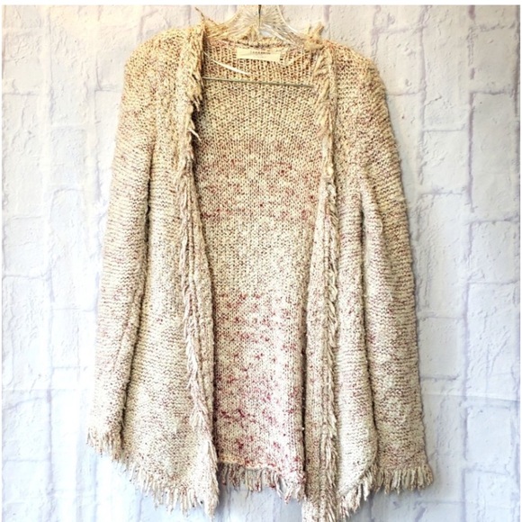 Zara fringe cardigan Sz L - Picture 1 of 6